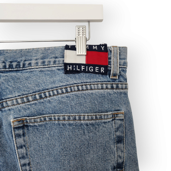 Vintage 90s Mens Tommy Hilfiger Tommy Classic Straight Leg Jeans Loose Fit 34 - Picture 10 of 11